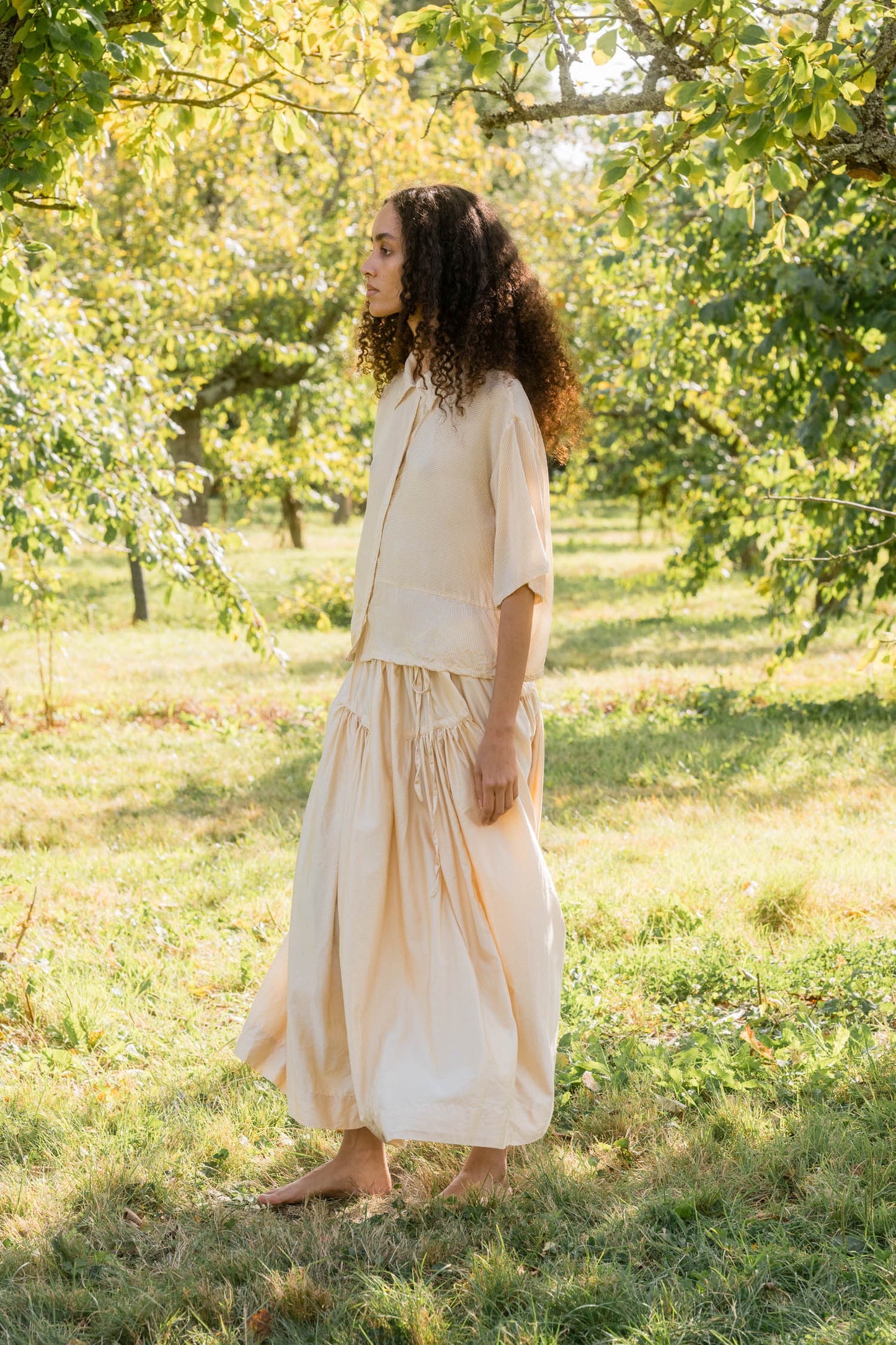 sula - new frida skirt - biscotti