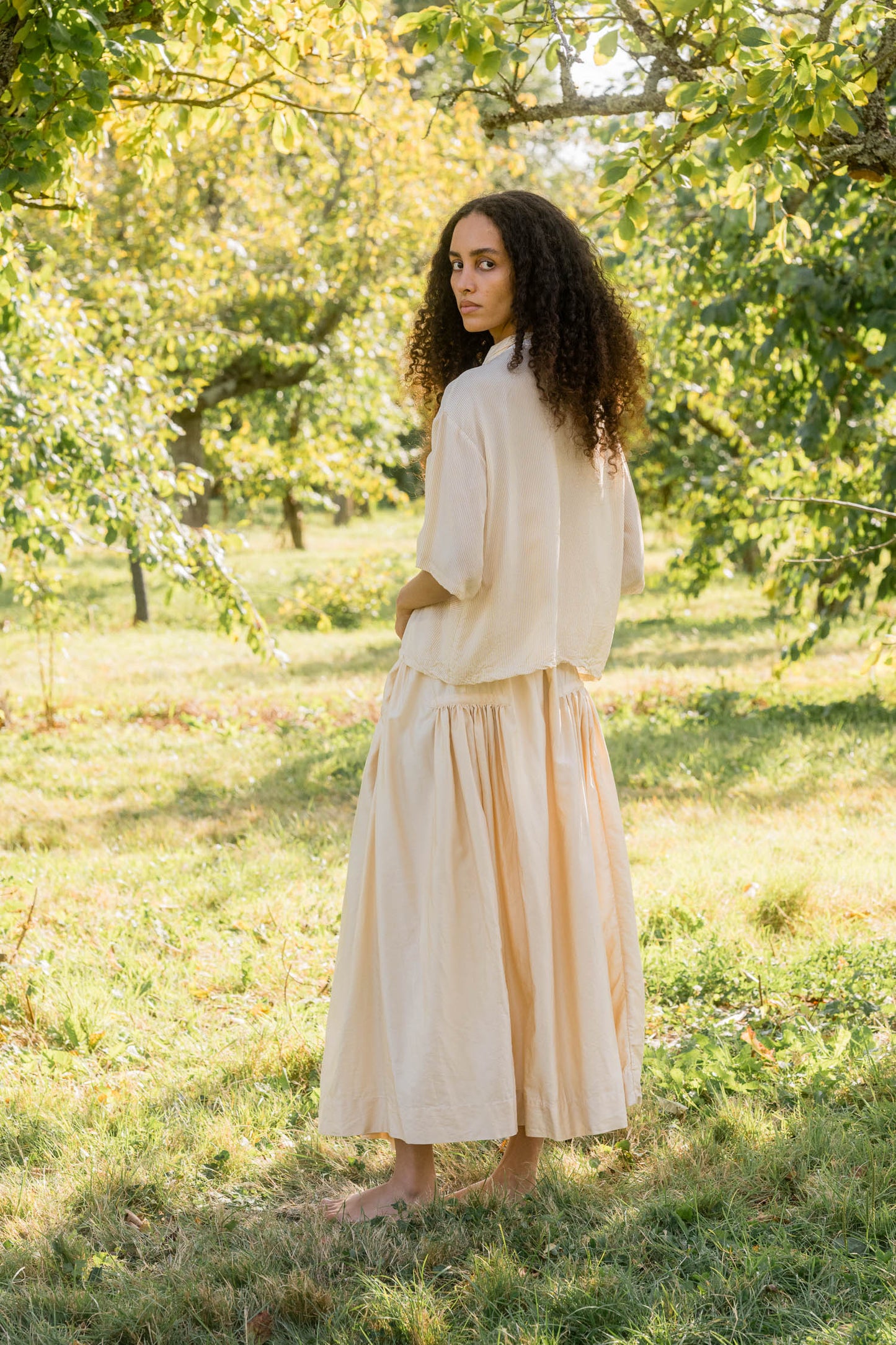 sula - new frida skirt - biscotti