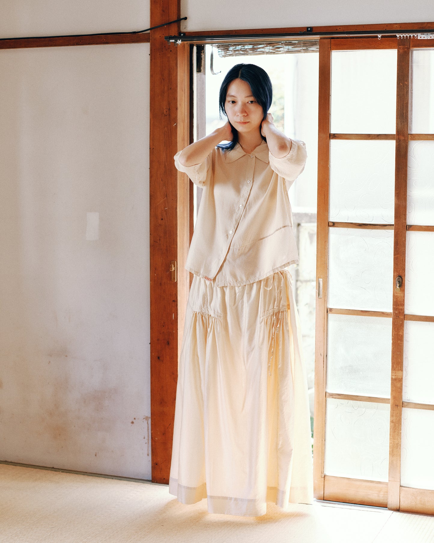 sula - new frida skirt - biscotti
