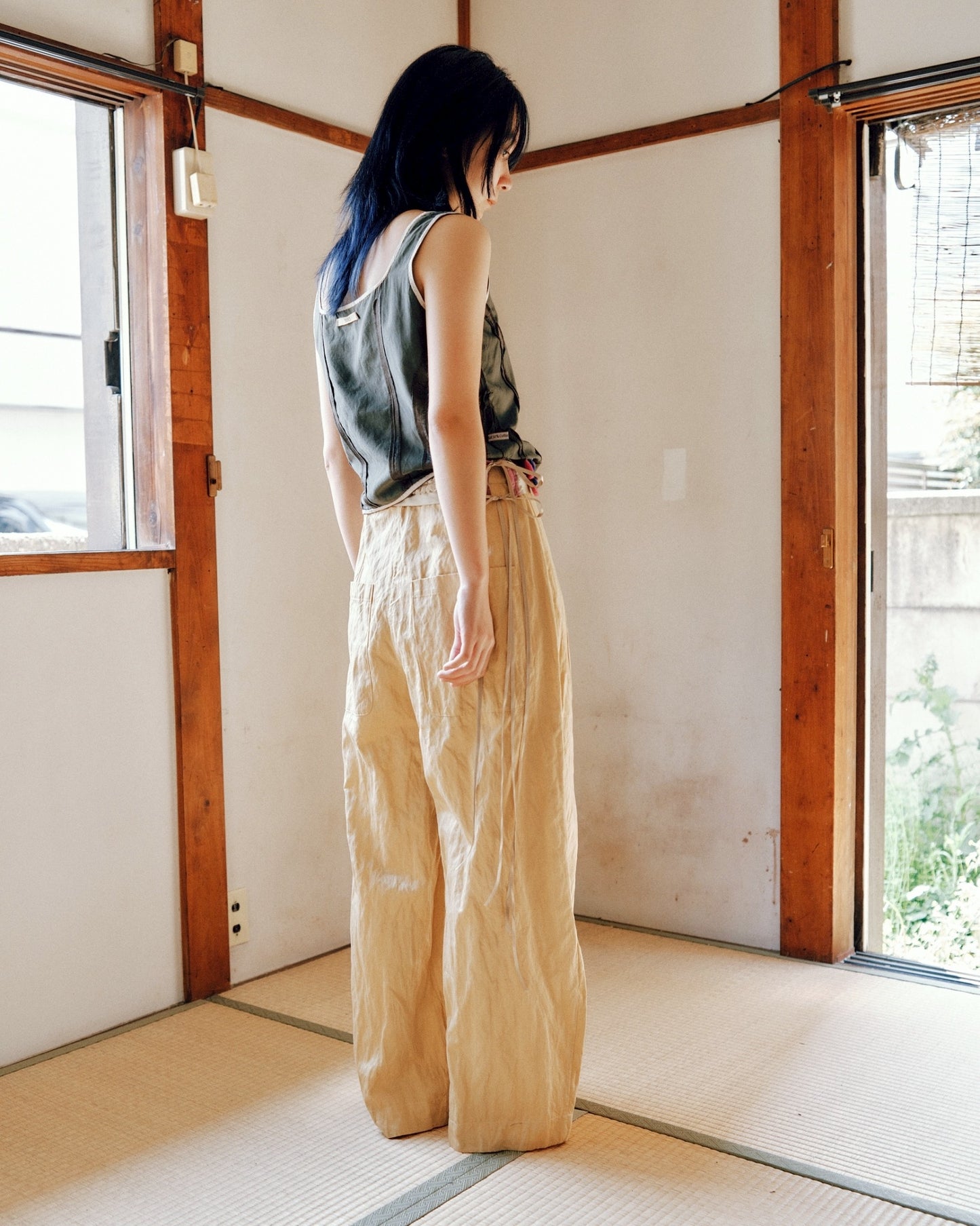 sula - corset top - pearl-blue
