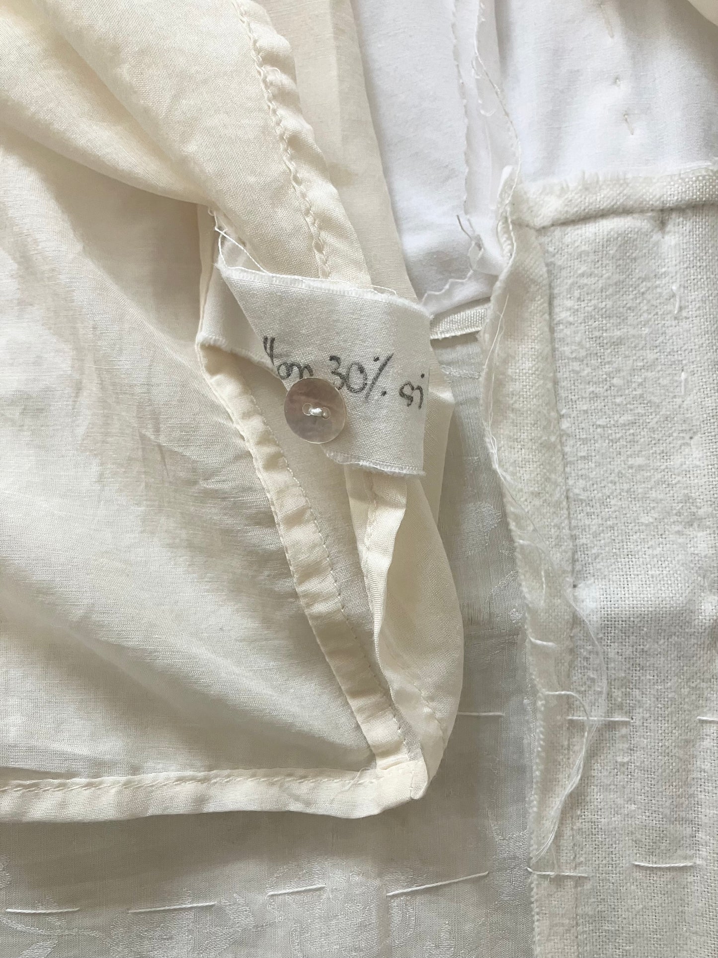sula - frill blouse - egg nog