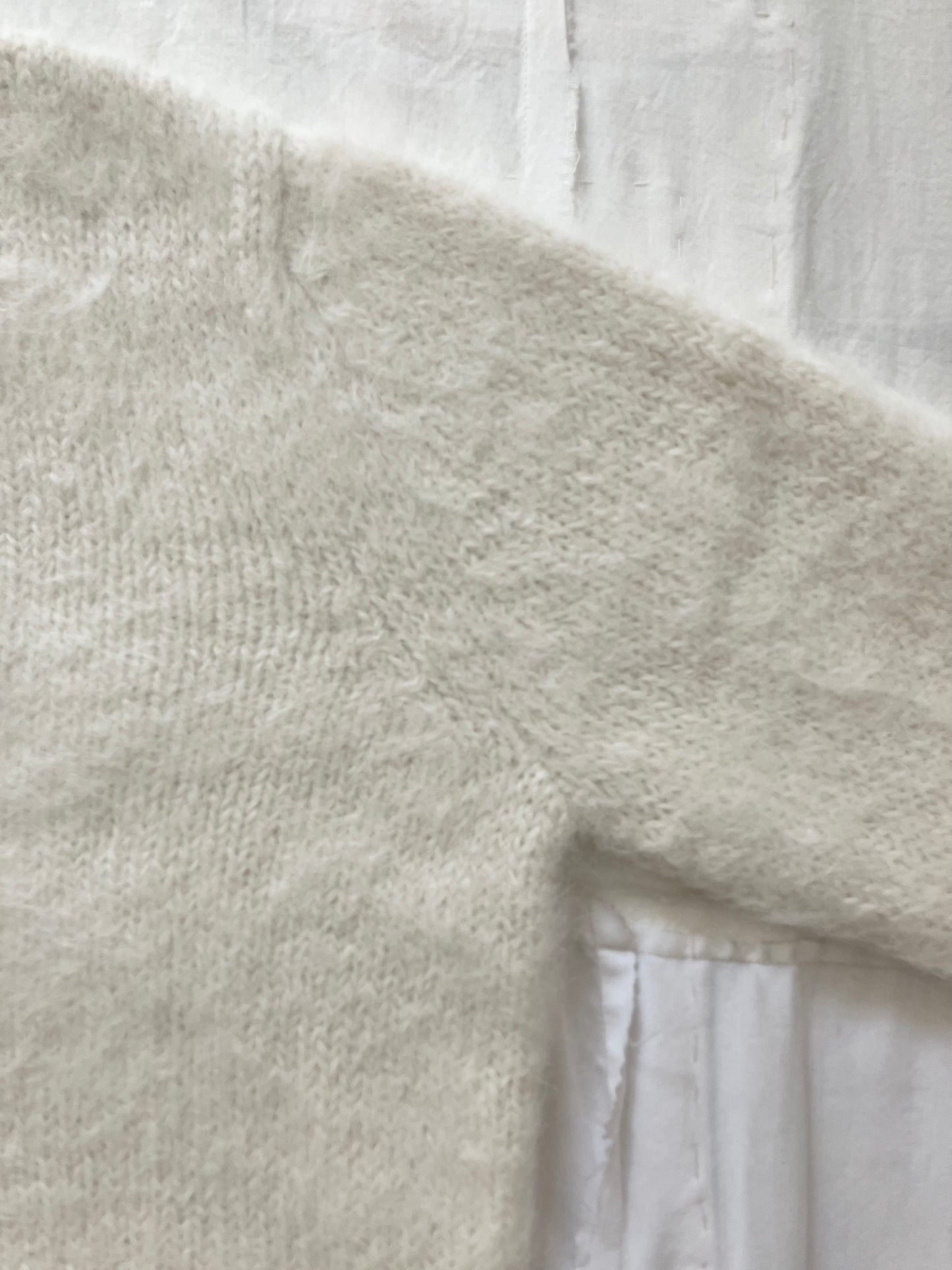 sula - fluffy alpaca nickel cardi - cream