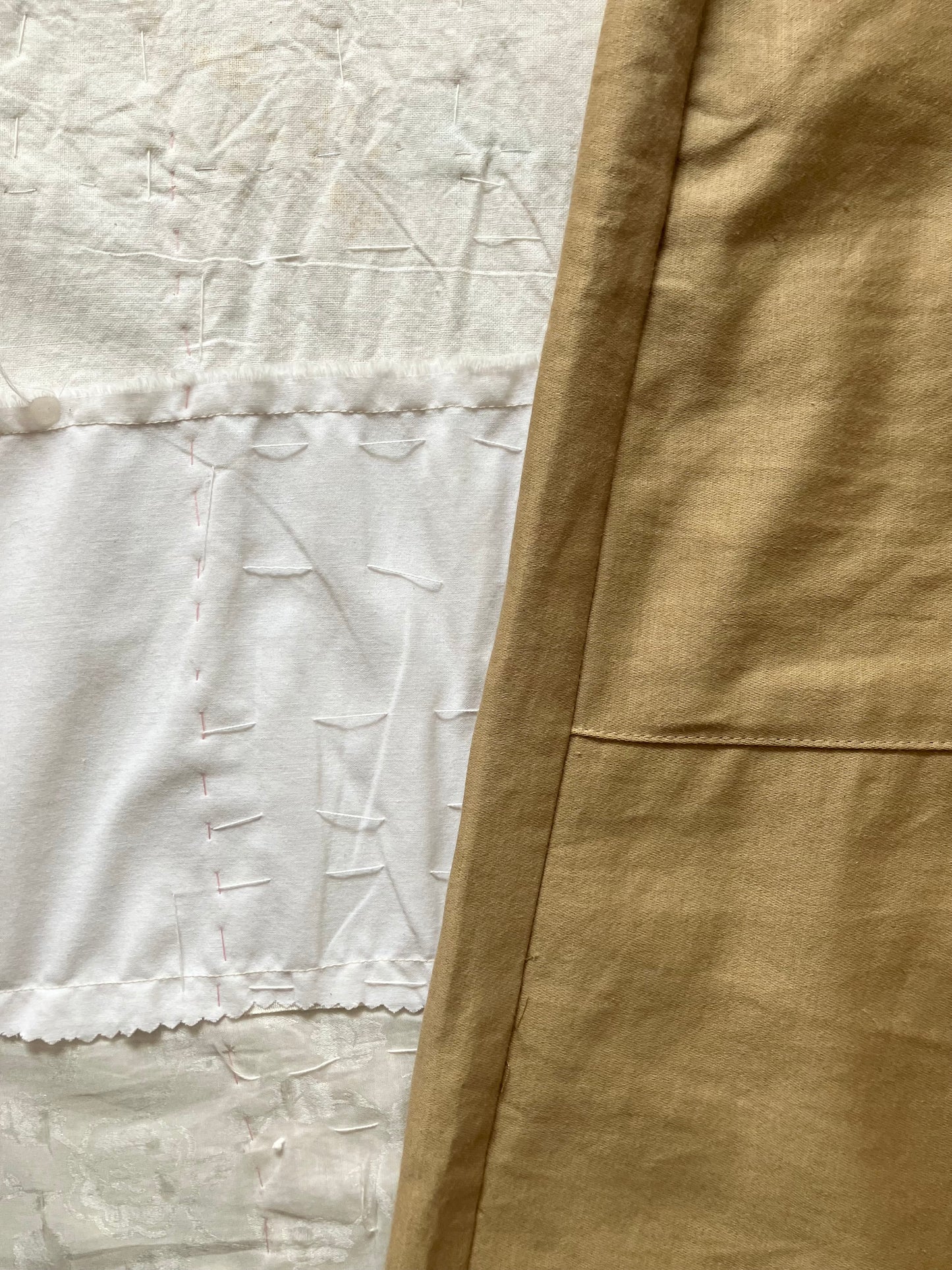 sula - flare pants french linen - ochre