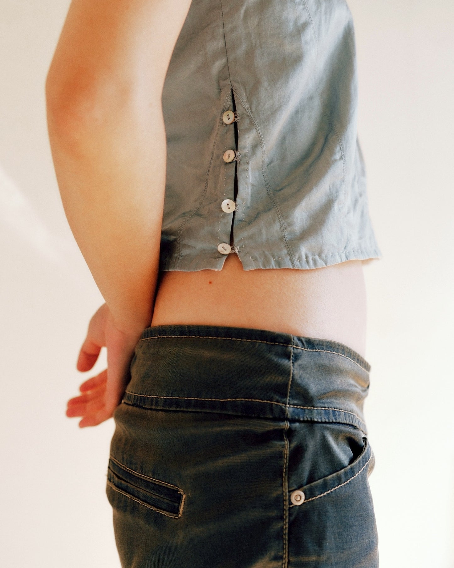 sula - corset top - beluga