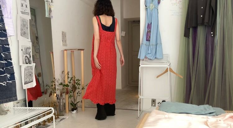 【Pre-loved】sula - frill hem dress