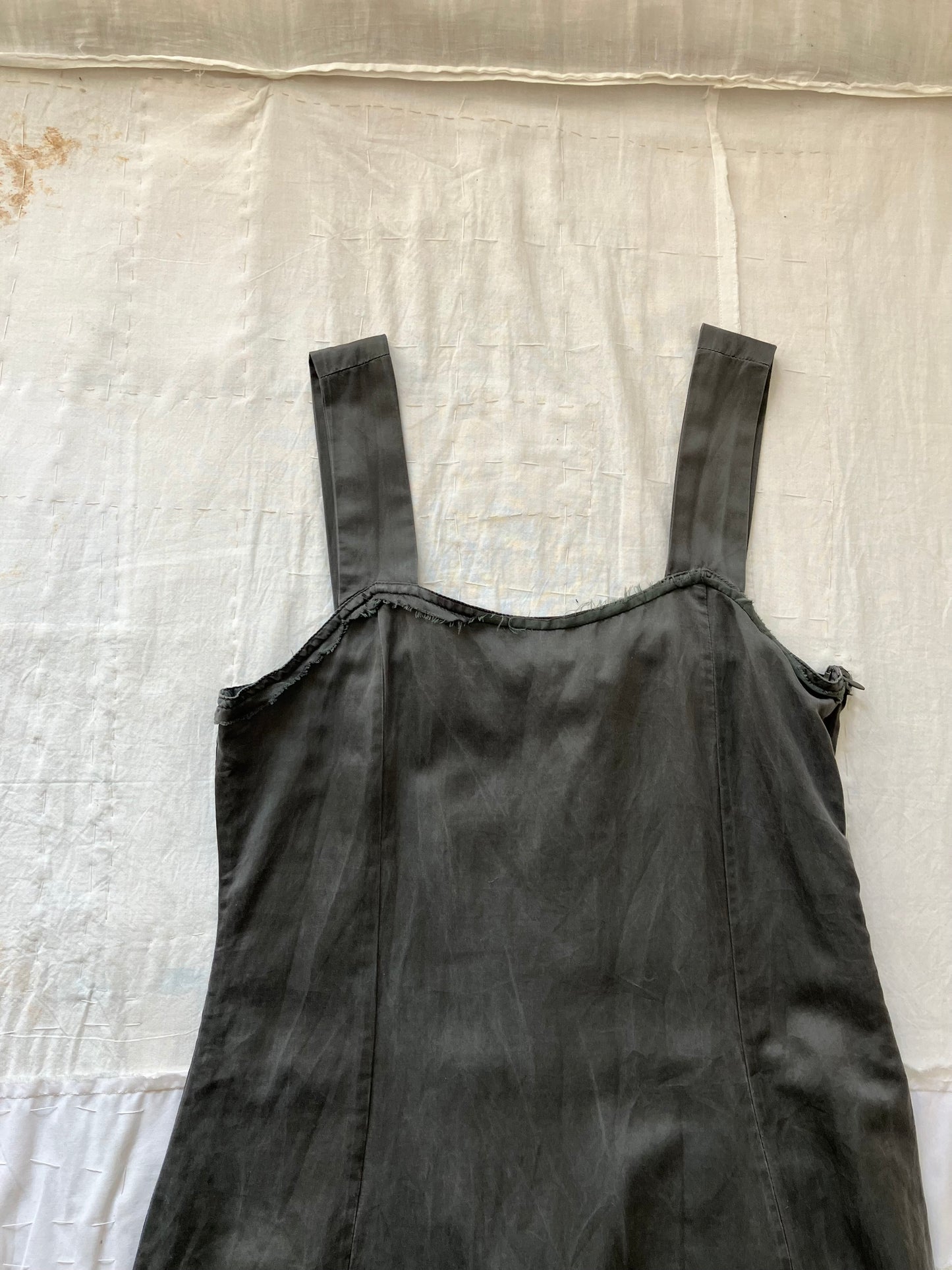 sula - wide strap dress - beluga