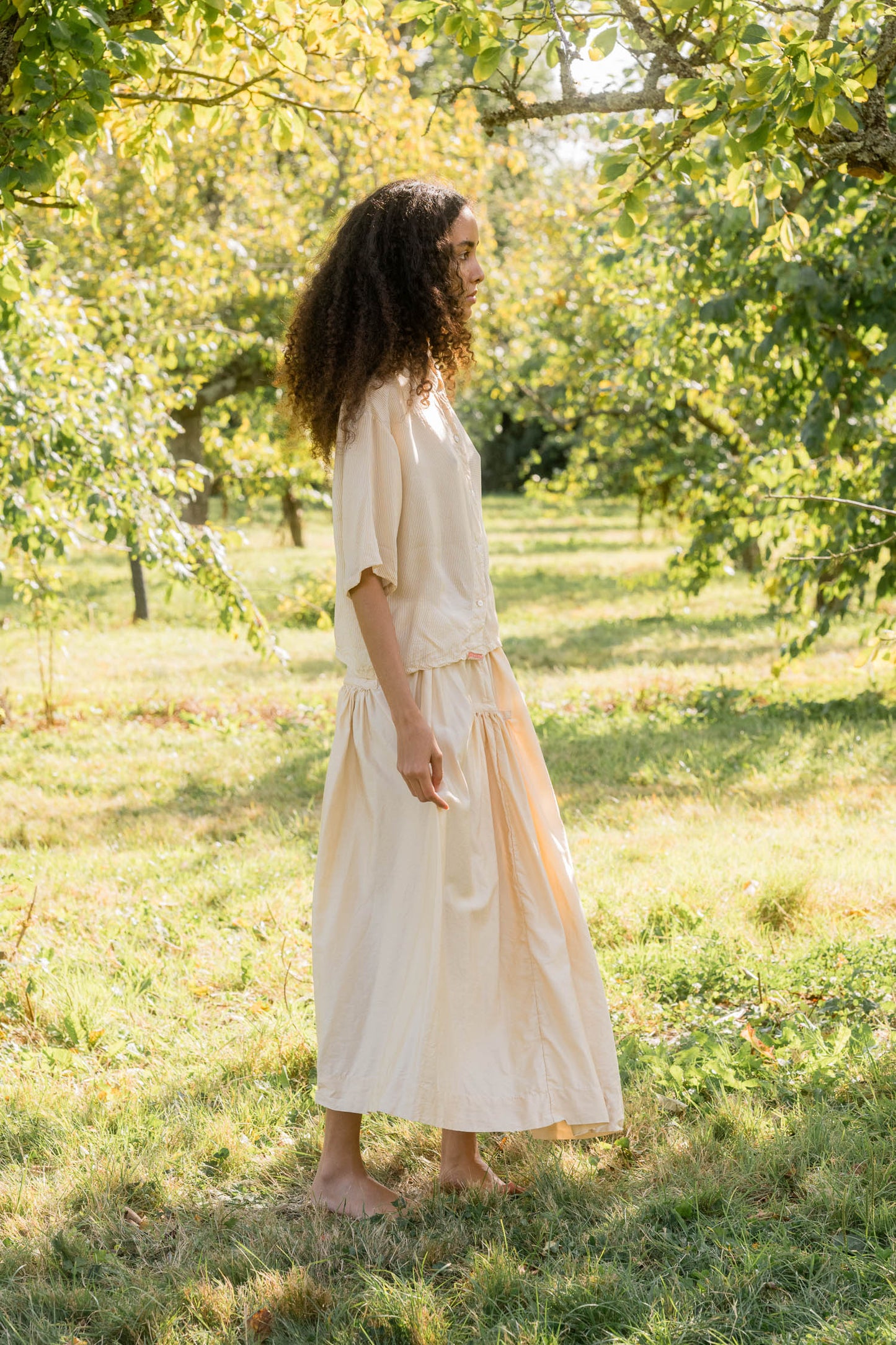 sula - new frida skirt - biscotti