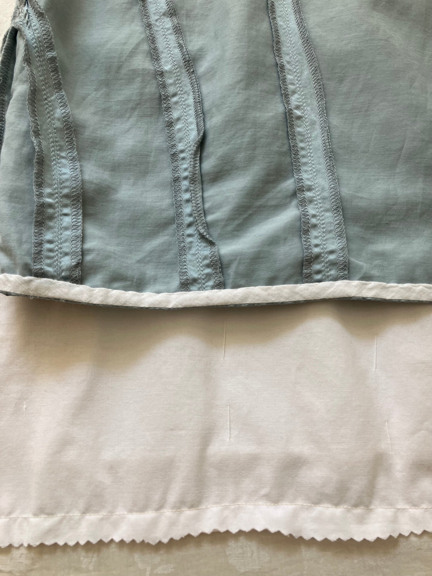 sula - corset top - pearl-blue