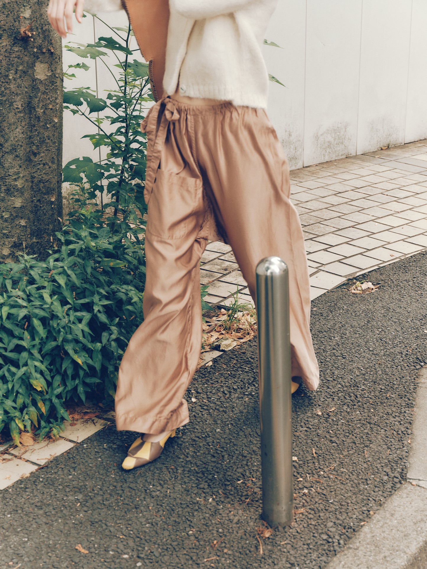 sula - fluffy alpaca nickel cardi - cream