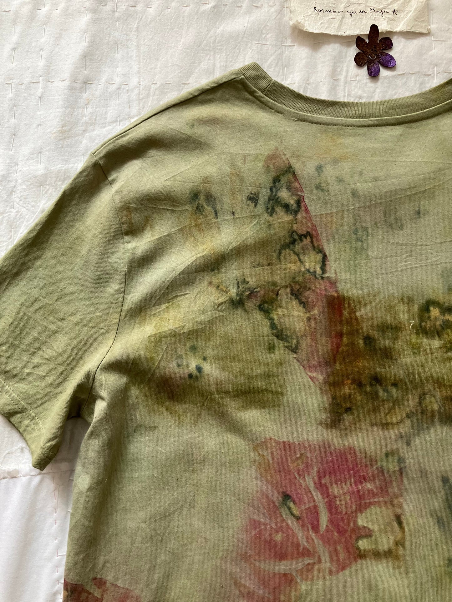 EIRINN HAYHOW - I DO BELIEVE IN FAERIES TSHIRT 4 with bio flower patch