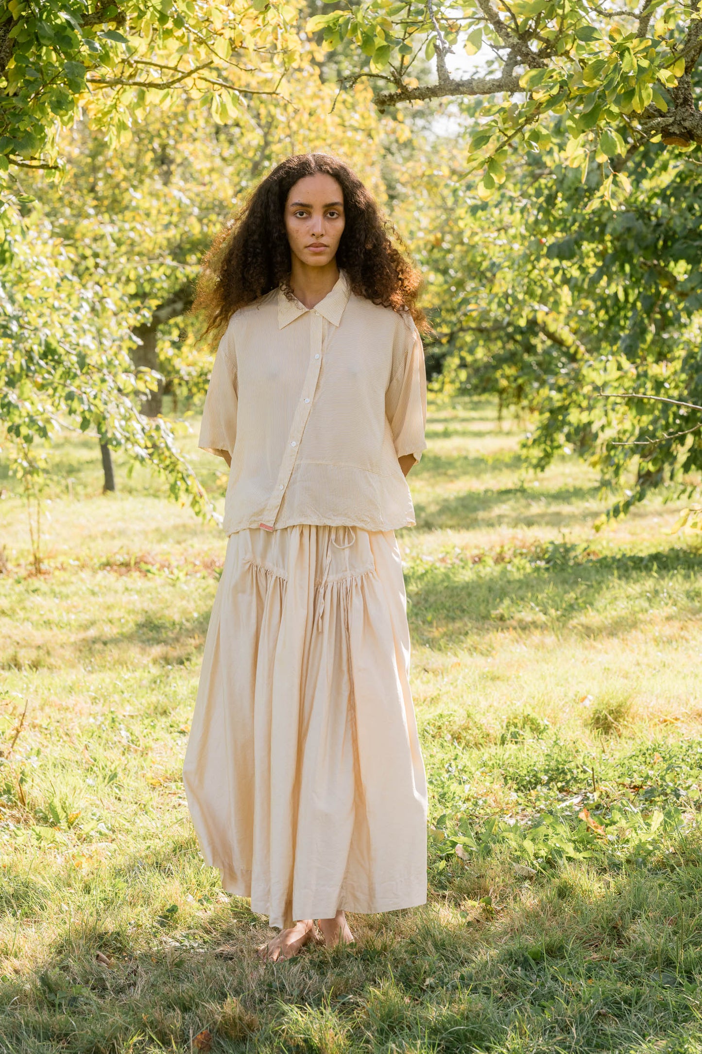 sula - new frida skirt - biscotti