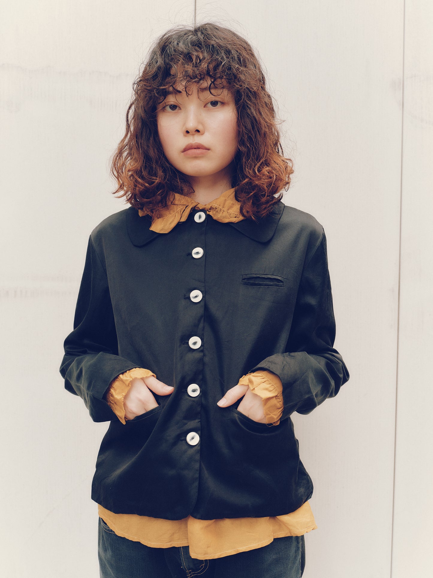 sula - frill blouse - jet set