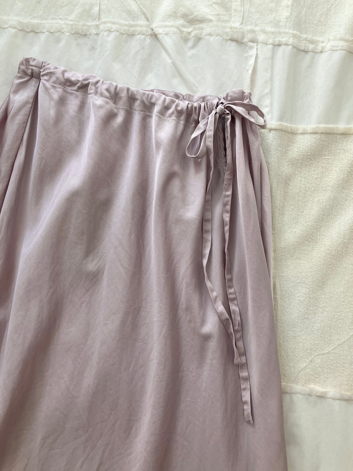sula - bias cut skirt long - mauve