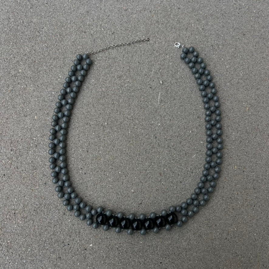 Talina - Leizu belt - grey/black