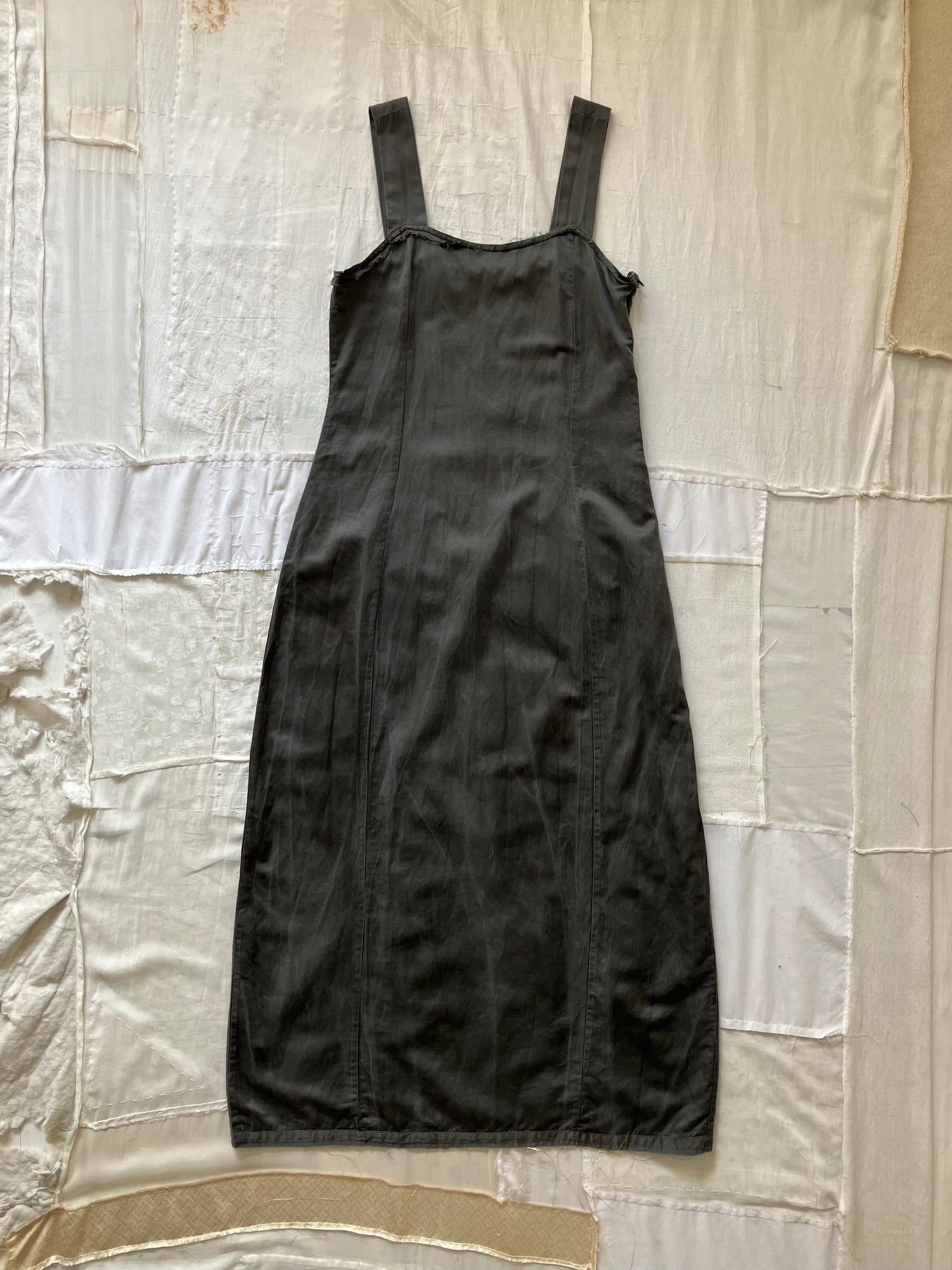 sula - wide strap dress - beluga
