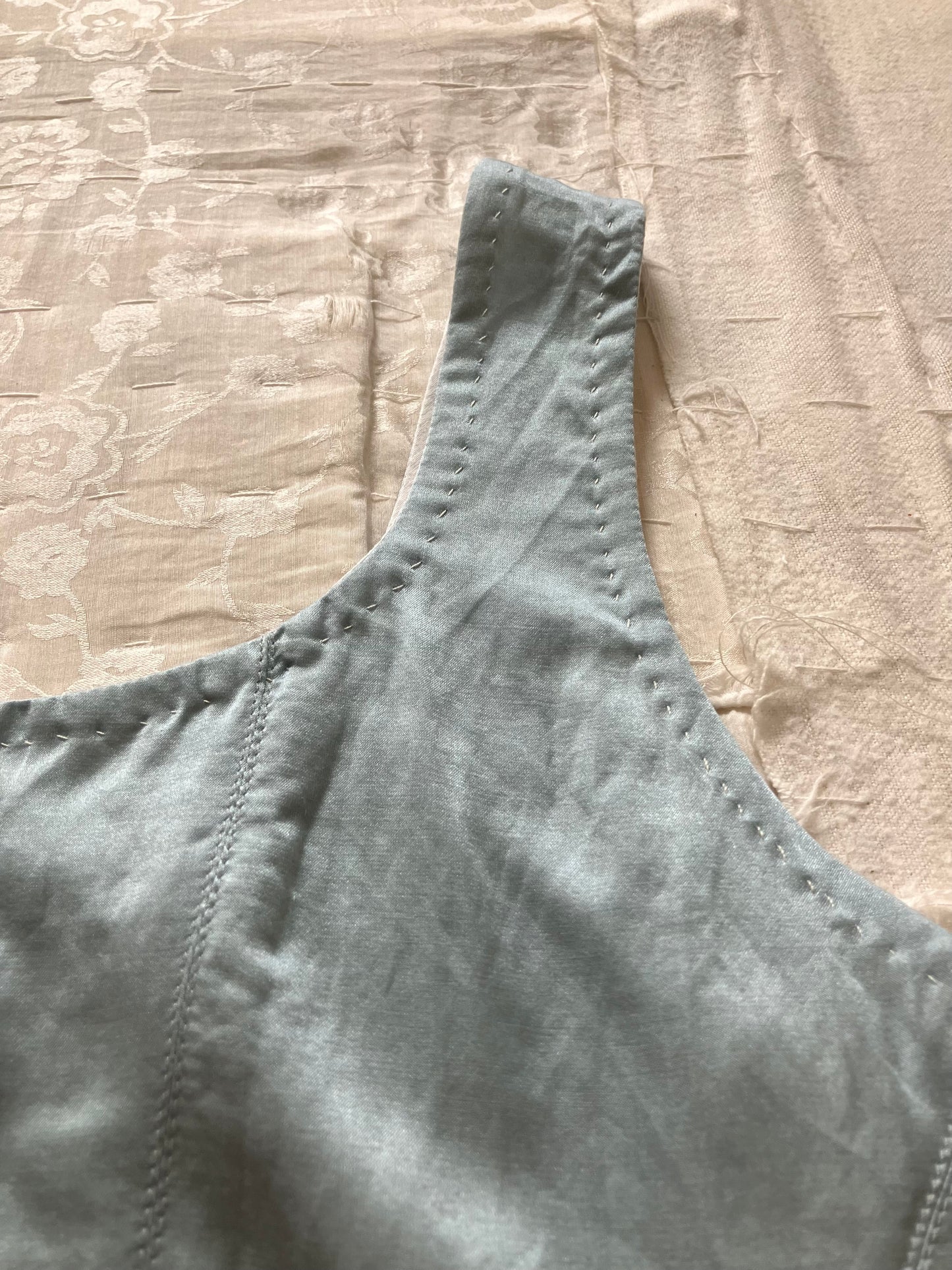 sula - corset top - pearl-blue