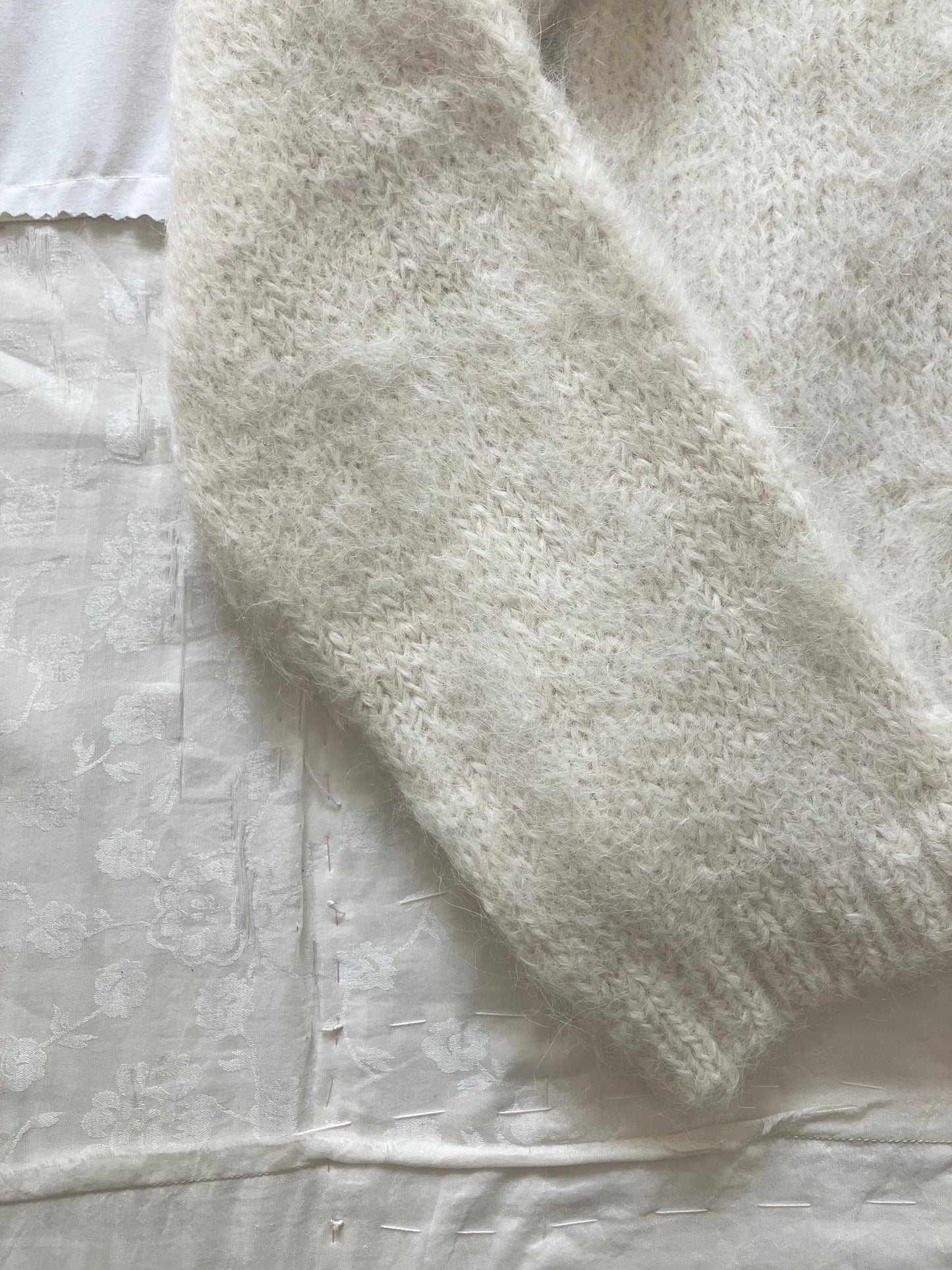 sula - fluffy alpaca nickel cardi - cream