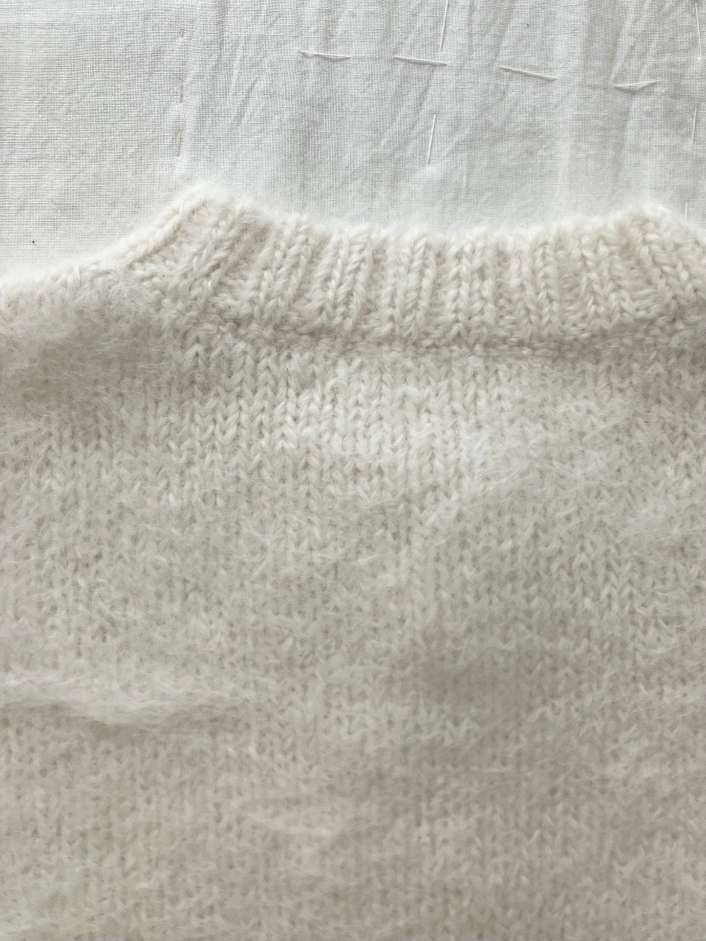 sula - fluffy alpaca nickel cardi - cream