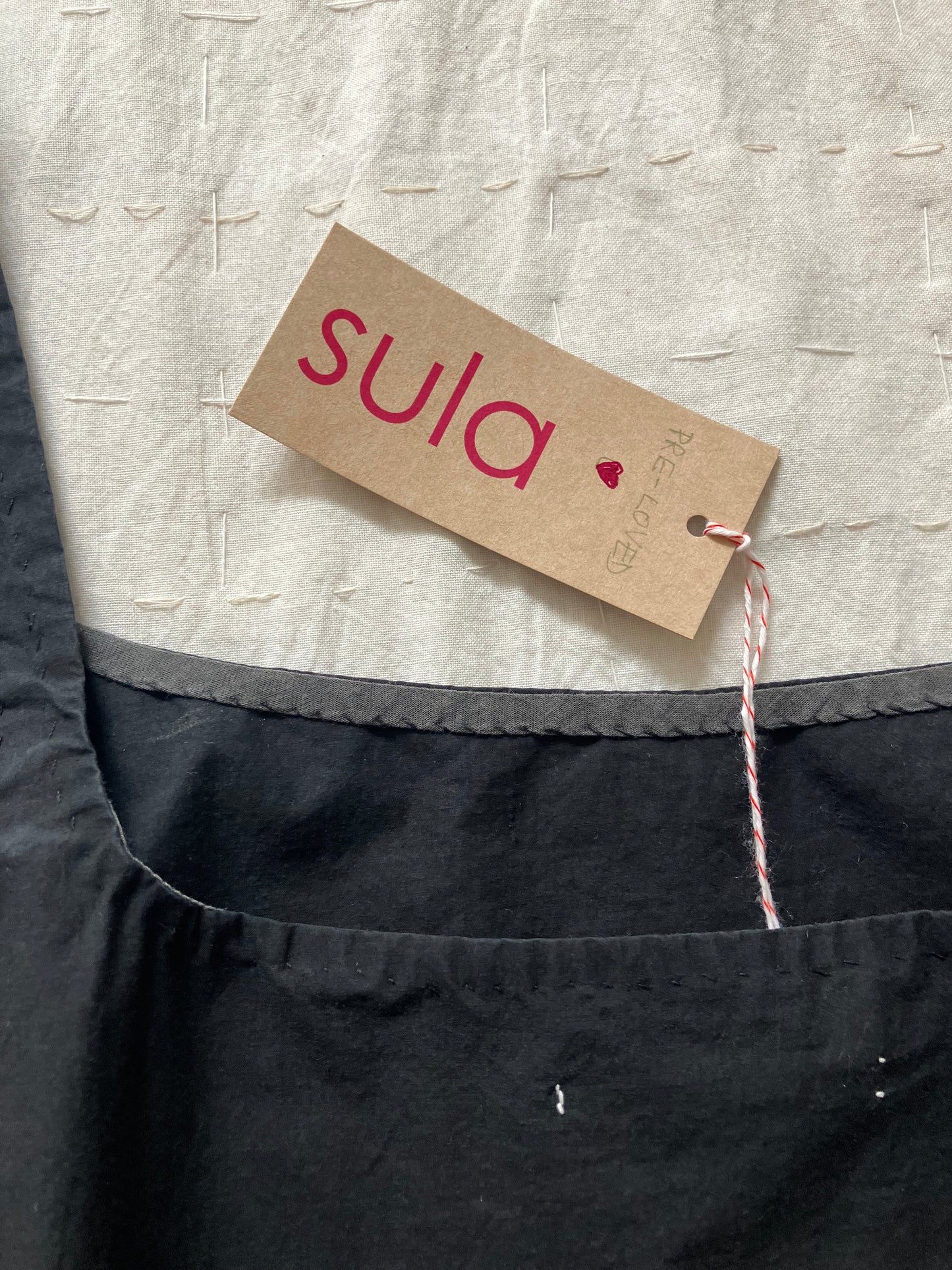 【Pre-loved】sula - plain dress - black