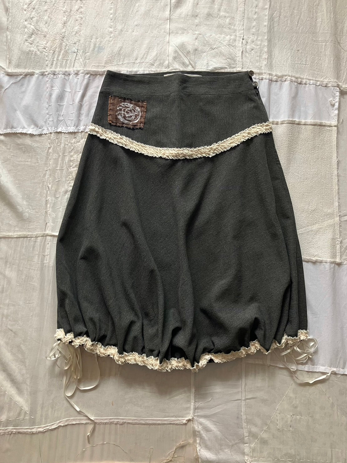 garbage core - RUFFLEABLE SKIRT