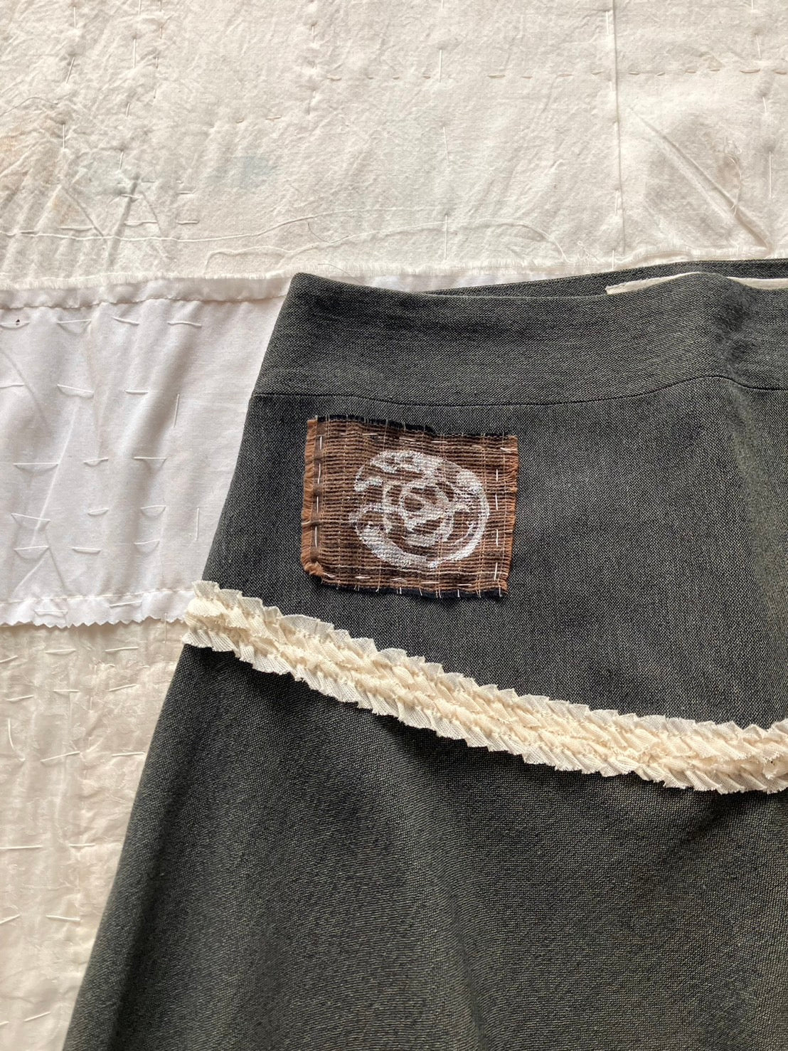 garbage core - RUFFLEABLE SKIRT