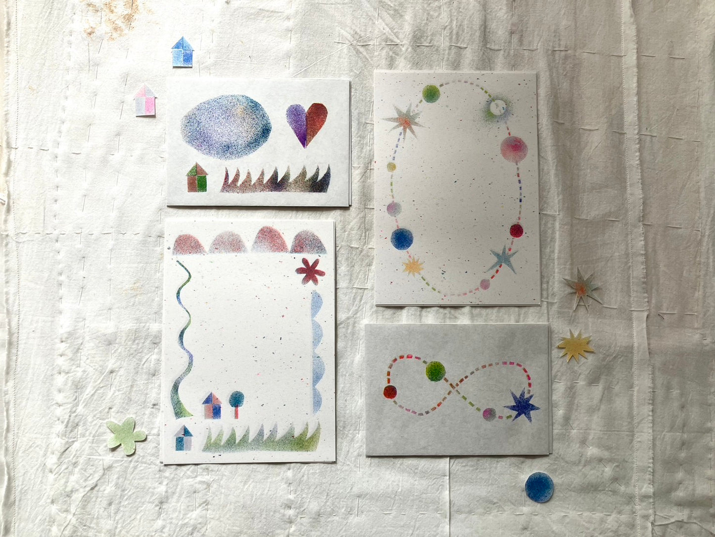 Letter Writing Set "earth and planets"