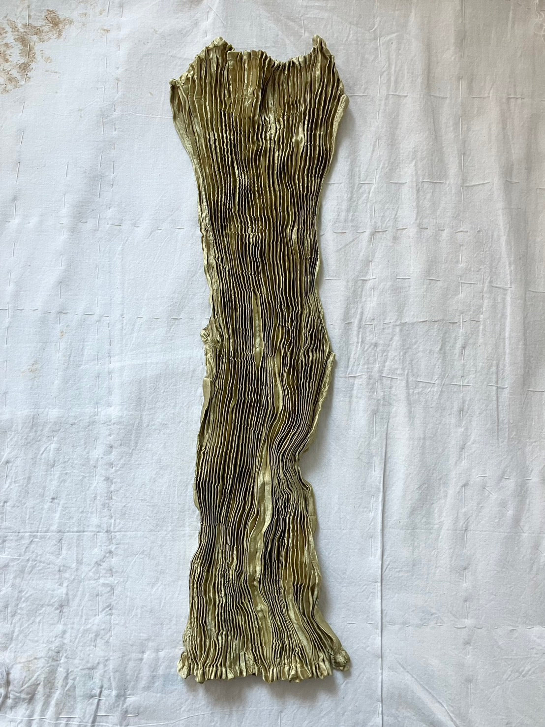 AZUR - Plissé Silk Tank Top - Pistachio