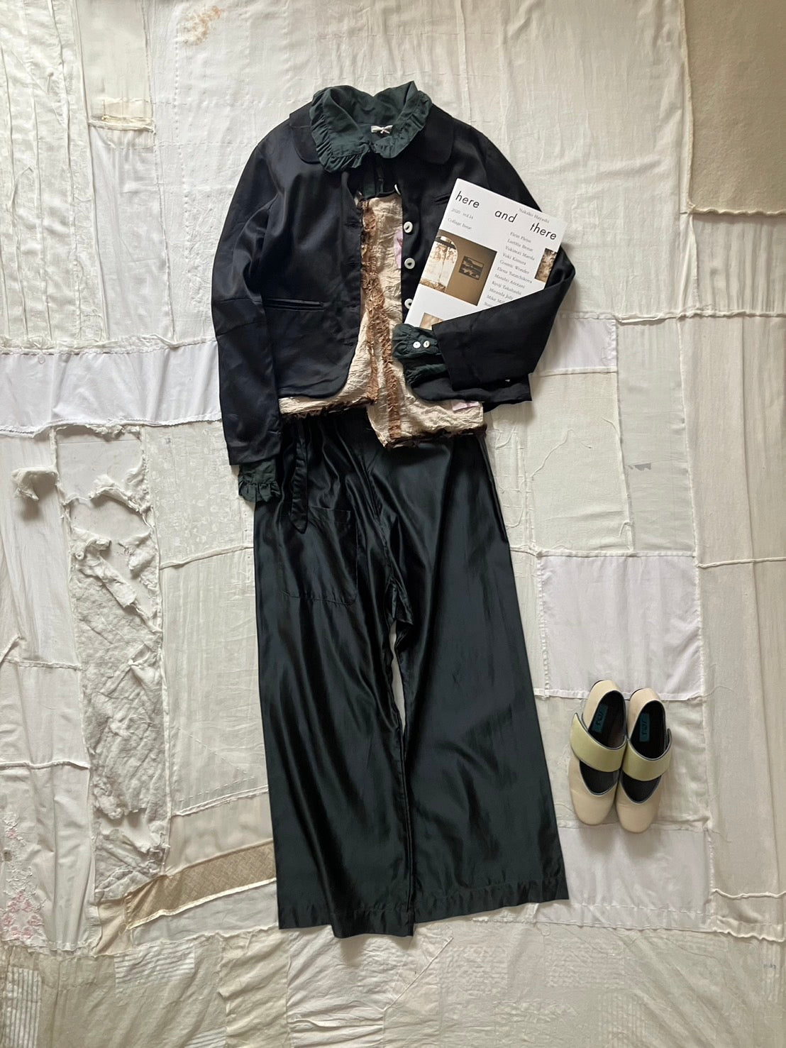 sula - wide leg japan pants - jet set