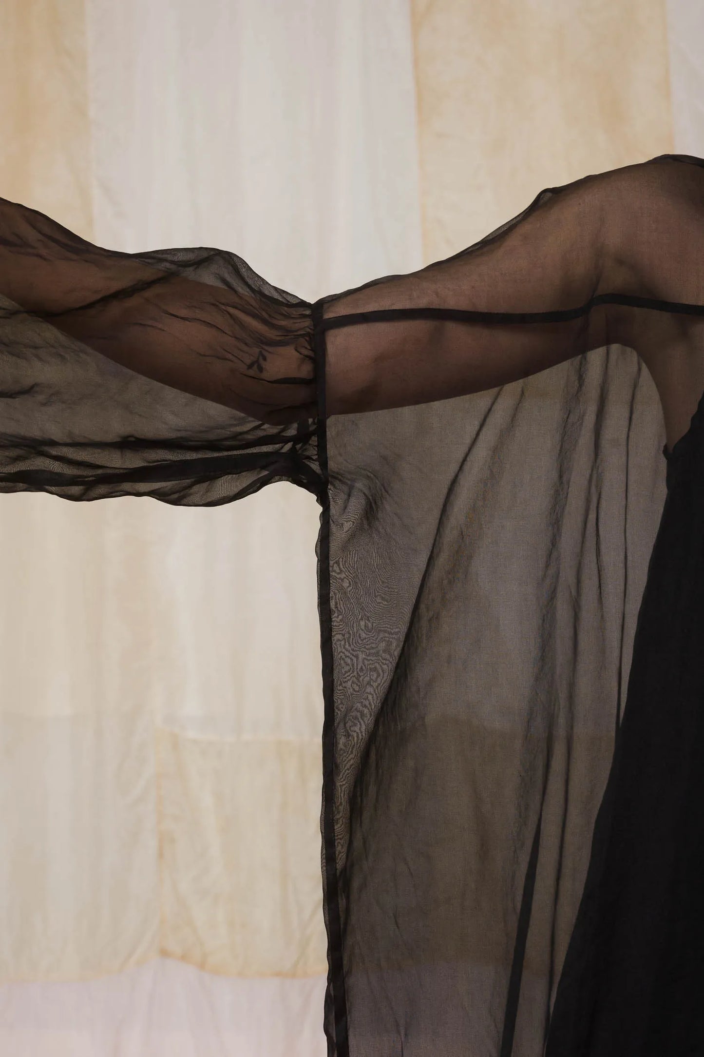 sula - lead dress - silk organza - dark navy