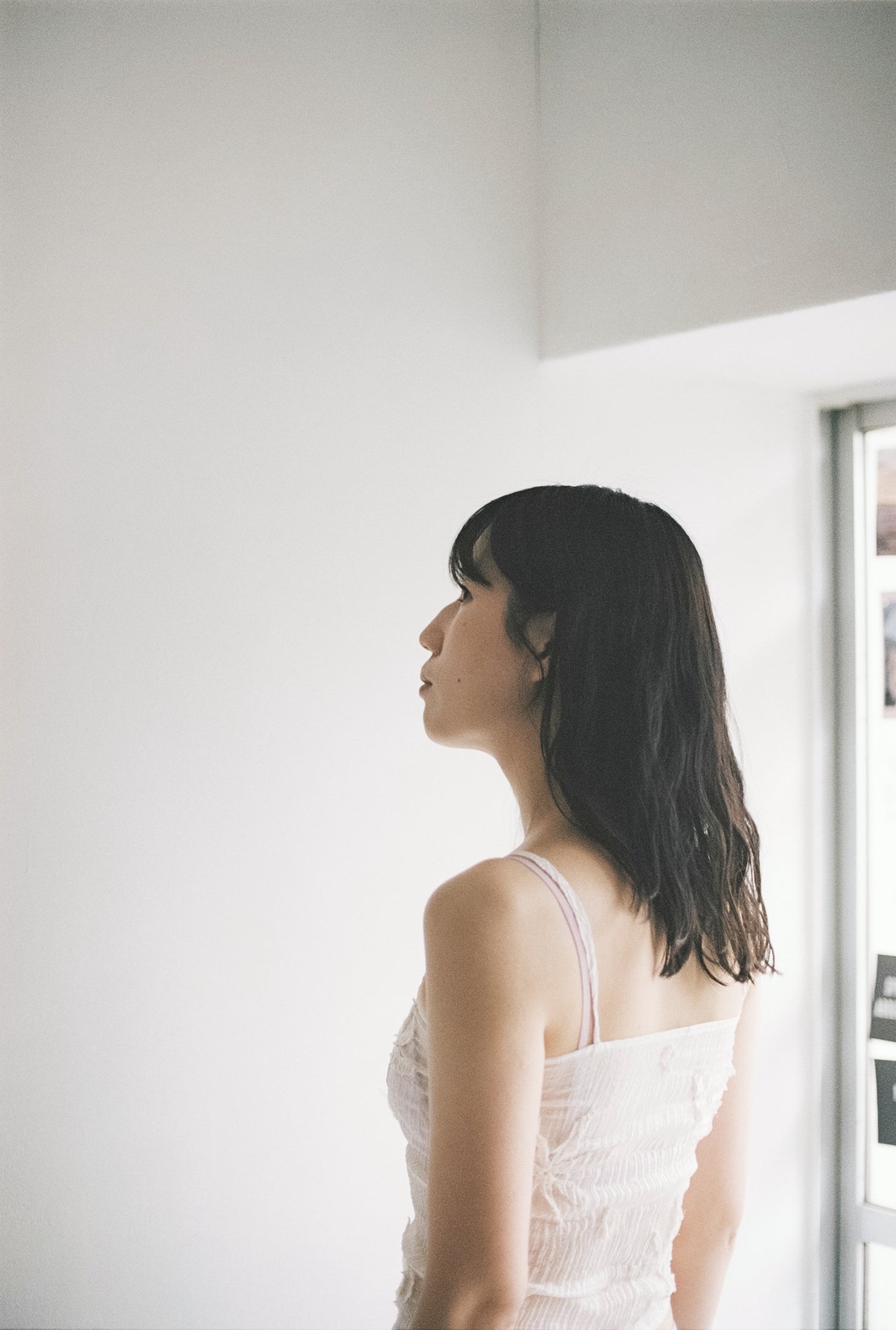 AZUR - Plissé Sheer Silk Appliqué Tube Top - Undyed (white)