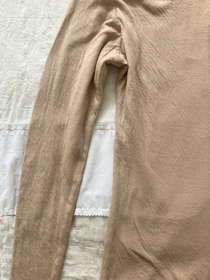 sula - long sleeve tee - cotton jersey - beige