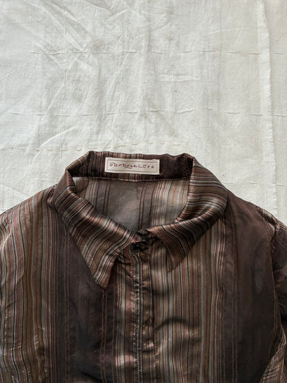 garbage core - 35 BUTTONS GATHERED SHIRT