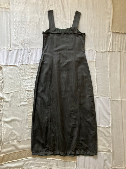 sula - wide strap dress - beluga