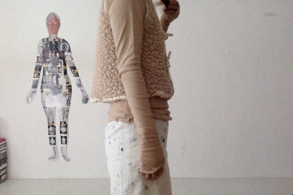 sula - long sleeve tee - cotton jersey - beige