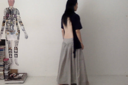 everyone's mother - garden skirt long - Smoke