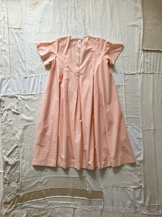 sula - dolls dress - cotton - tiny orange check