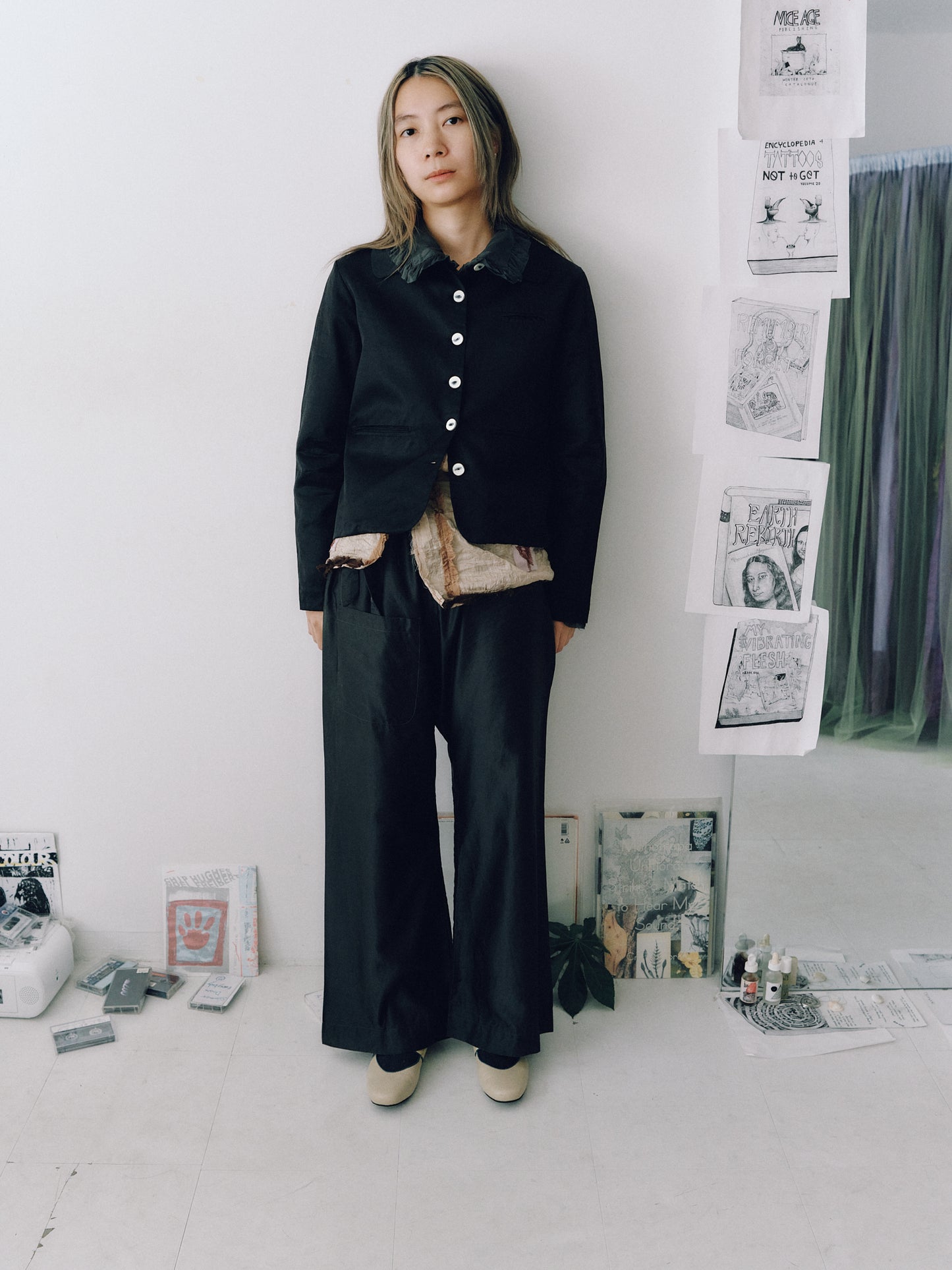 sula - wide leg japan pants - jet set