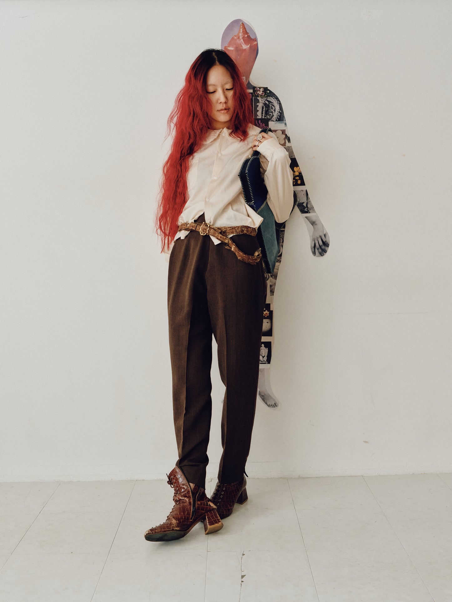 Maribaudi - The Blue Broken Heart Leather Bag