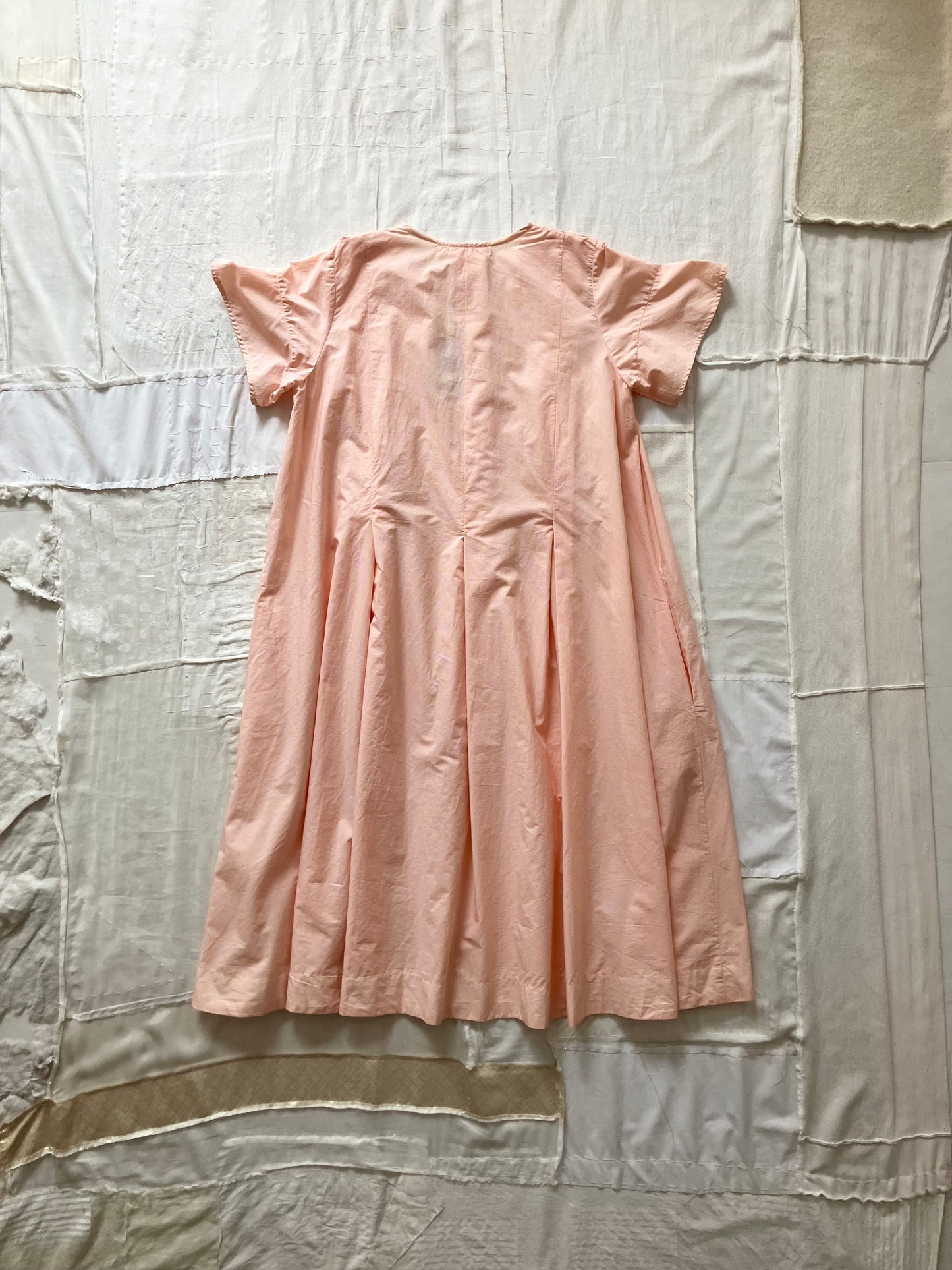 sula - dolls dress - cotton - tiny orange check