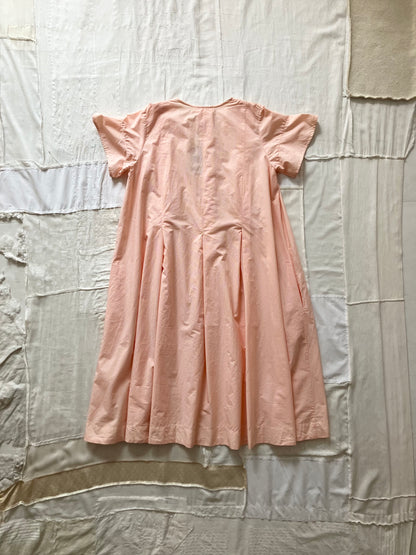 sula - dolls dress - cotton - tiny orange check