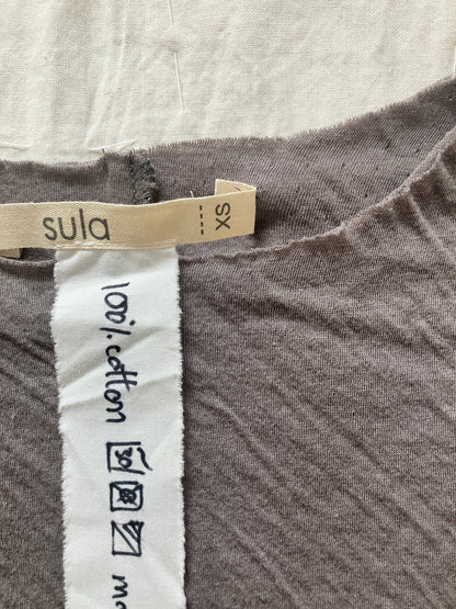 sula - long sleeve tee - cotton jersey - grey