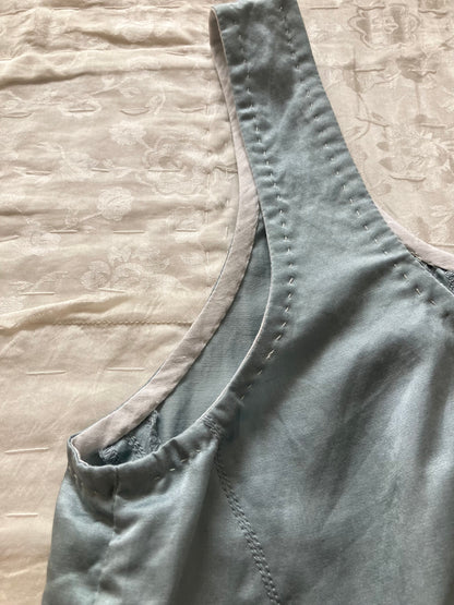 sula - corset top - pearl-blue