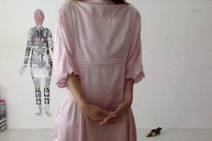 sula - doris dress - silk cotton satin - lilac sachet