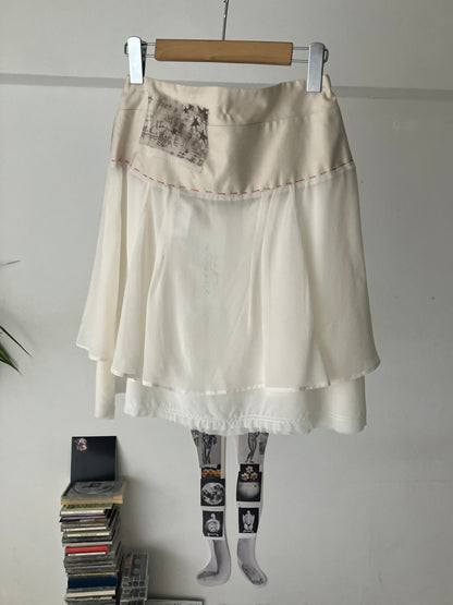 garbage core - BIANCO BIANCO SKIRT