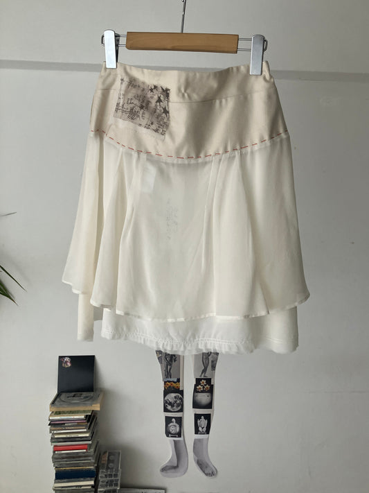 garbage core - BIANCO BIANCO SKIRT