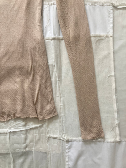 sula - long sleeve tee - cotton jersey - beige