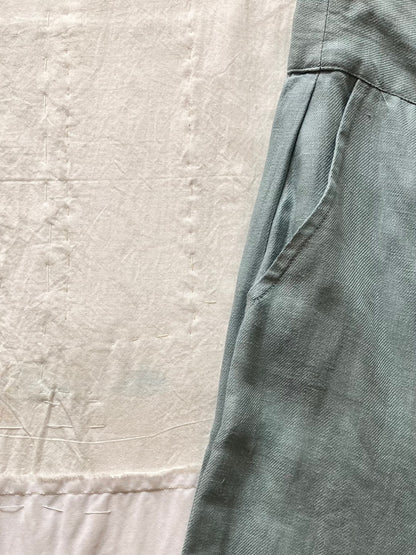 sula - flare pants linen twil - pearl blue