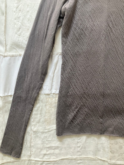 sula - long sleeve tee - cotton jersey - grey