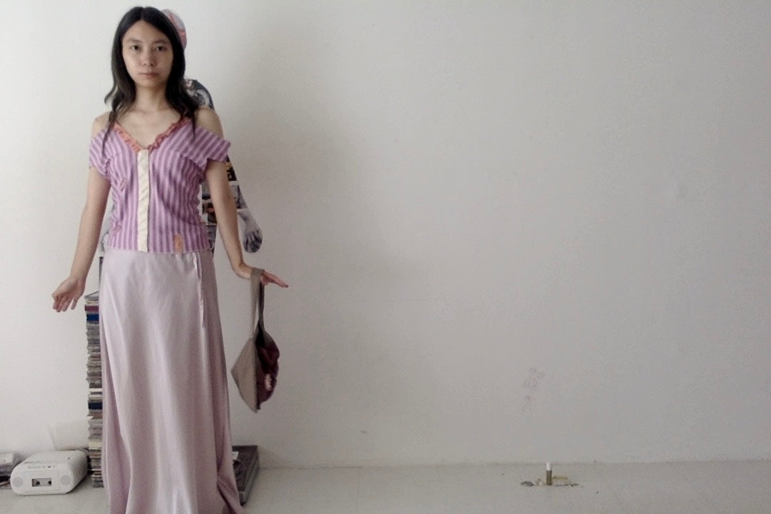 sula - bias cut skirt long - mauve
