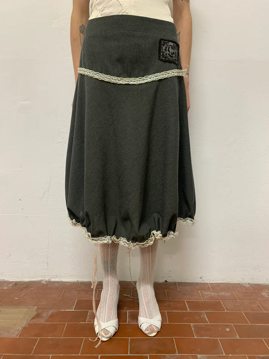 garbage core - RUFFLEABLE SKIRT